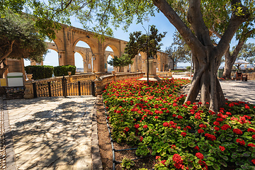 Image showing Upper Barrakka Gardens, Valletta, Malta