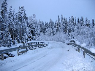 Image showing winter bridge