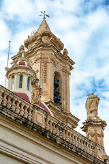 Image showing Majestic Zabbar Parish Church in Malta against the blue sky.