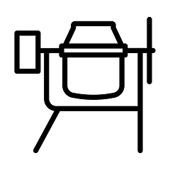 Image showing Icon Of Concrete Mixer