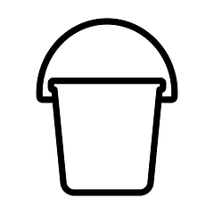 Image showing Icon Of Bucket