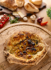 Image showing Artisanal wood fired focaccia