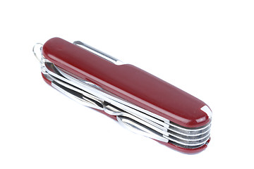 Image showing marketing red swiss army pocket knife tool