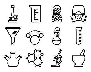 Image showing Chemistry Icon Set