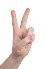 Image showing hand sign symbol