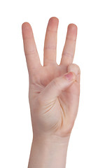 Image showing hand sign symbol