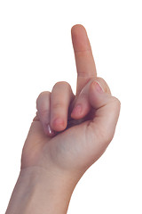 Image showing hand sign symbol