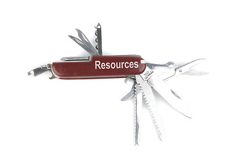 Image showing marketing red swiss army pocket knife tool