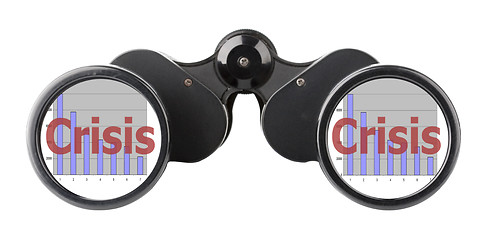 Image showing economy concept binoculars