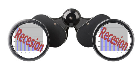 Image showing economy concept binoculars