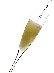 Image showing Champagne glass celebration