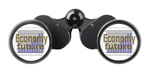 Image showing economy concept binoculars