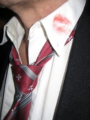 Image showing Lipstick on your collar