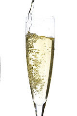 Image showing Champagne glass celebration