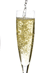 Image showing Champagne glass celebration