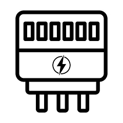 Image showing Electric Meter Icon