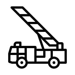 Image showing Fire Service Truck Icon