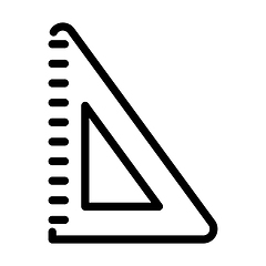 Image showing Icon Of Triangle