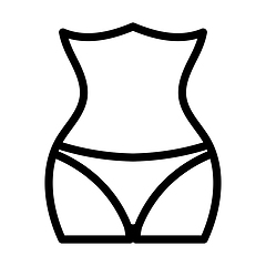 Image showing Icon Of Slim Waist