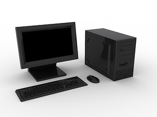 Image showing Black computer