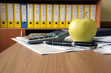 Image showing Office desk composition