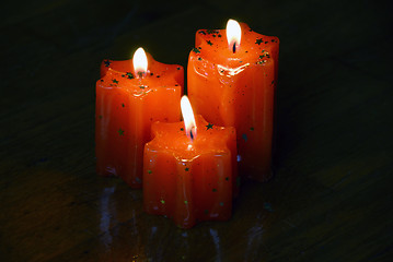 Image showing Burning candles