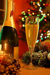 Image showing New year champagne