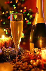 Image showing New year champagne