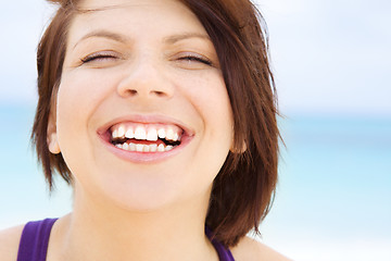 Image showing happy woman face