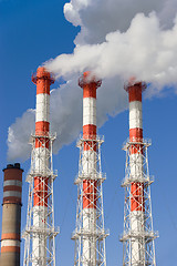 Image showing Power plant fumes