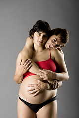 Image showing Couple expecting a baby