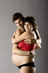 Image showing Couple expecting a baby