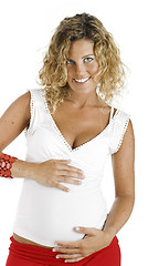 Image showing Happy pregnant woman