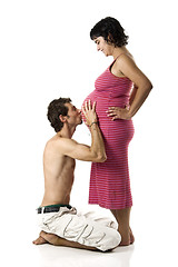 Image showing Couple expecting a baby