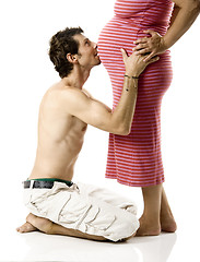 Image showing Couple expecting a baby