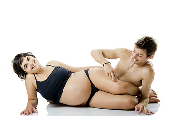 Image showing Couple expecting a baby