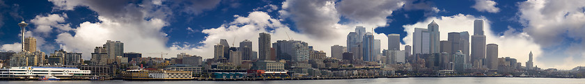 Image showing Seattle Skyline Panoramic