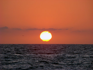 Image showing Sunset, Pacific Ocean.