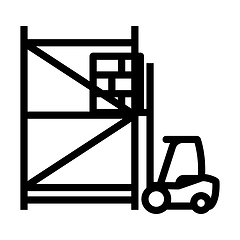 Image showing Warehouse Forklift Icon