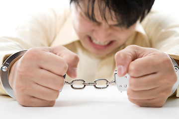 Image showing Stressed businessman