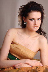 Image showing Portrait of a young fashion model