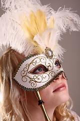 Image showing Woman with mask