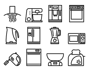 Image showing Kitchen Icon Set