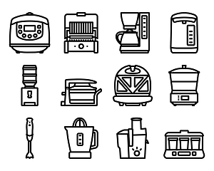 Image showing Kitchen Icon Set