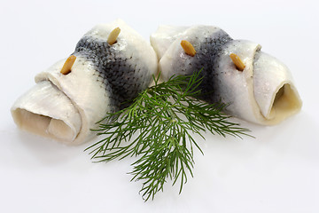 Image showing Rolled herring
