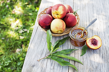 Image showing Peach jam or marmalad