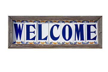 Image showing Welcome