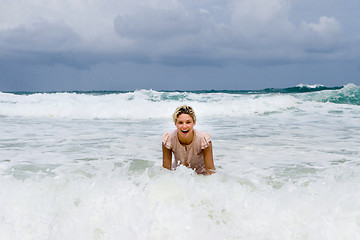 Image showing Beach girl