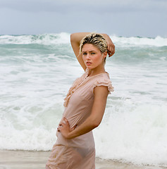 Image showing Beach girl