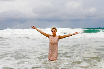 Image showing Beach girl